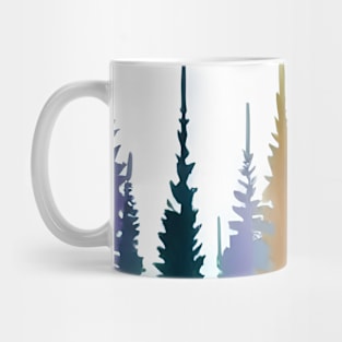 Pine Tree watercolor landscape Mug